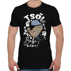 PRINTFASHION Tső Babi néni! - Férfi póló - Fekete