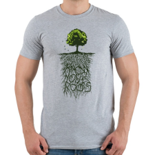 PRINTFASHION Tudd honnan jöttél - Férfi póló - Sport szürke férfi póló