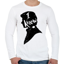 PRINTFASHION Tudom... - Férfi hosszú ujjú póló - Fehér férfi póló