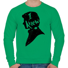 PRINTFASHION Tudom... - Férfi pulóver - Zöld