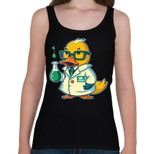 PRINTFASHION Tudós gumikacsa - Női atléta - Fekete női trikó