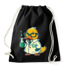 PRINTFASHION Tudós gumikacsa - Sportzsák, Tornazsák - Fekete