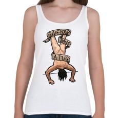 PRINTFASHION Tug balls - Női atléta - Fehér