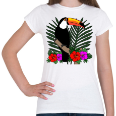 PRINTFASHION Tukán - Női póló - Fehér