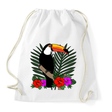 PRINTFASHION Tukán - Sportzsák, Tornazsák - Fehér tornazsák