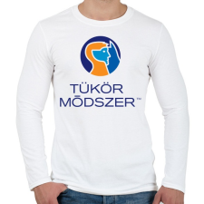 PRINTFASHION TukorModszerLogo-1095x960 - Férfi hosszú ujjú póló - Fehér férfi póló