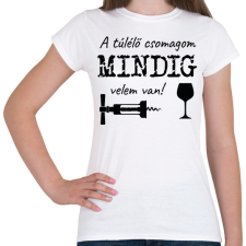 PRINTFASHION Túlélő csomag - Táska minta - Női póló - Fehér női póló