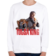 PRINTFASHION Tulsa King - Gyerek pulóver - Fehér