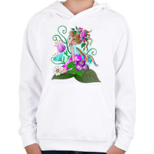 PRINTFASHION tünde1 - Gyerek kapucnis pulóver - Fehér gyerek pulóver, kardigán