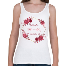 PRINTFASHION Tünde - Női atléta - Fehér női trikó
