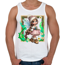 PRINTFASHION Tündér - Férfi atléta - Fehér atléta, trikó