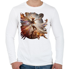 PRINTFASHION Tündér - Férfi hosszú ujjú póló - Fehér férfi póló