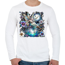 PRINTFASHION Tündér - Férfi hosszú ujjú póló - Fehér férfi póló