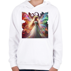 PRINTFASHION Tündér - Gyerek kapucnis pulóver - Fehér