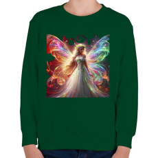 PRINTFASHION Tündér - Gyerek pulóver - Sötétzöld