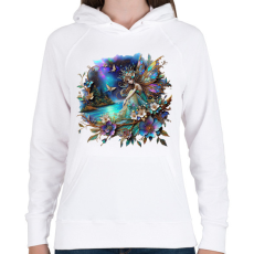PRINTFASHION Tündér - Női kapucnis pulóver - Fehér