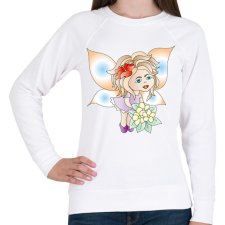 PRINTFASHION Tündibündi - Női pulóver - Fehér női pulóver, kardigán