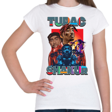 PRINTFASHION Tupac - Női póló - Fehér női póló
