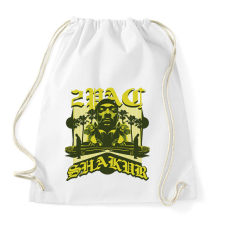 PRINTFASHION Tupac - Sportzsák, Tornazsák - Fehér tornazsák