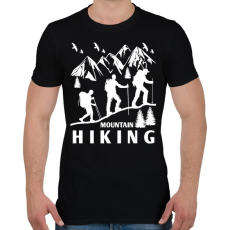 PRINTFASHION túrázás - Férfi póló - Fekete