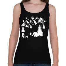 PRINTFASHION túrázás - Női atléta - Fekete női trikó