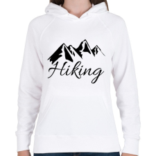 PRINTFASHION túrázás - Női kapucnis pulóver - Fehér női pulóver, kardigán