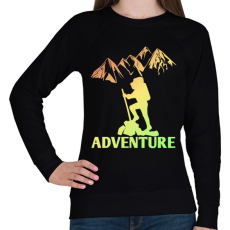 PRINTFASHION túrázás - Női pulóver - Fekete