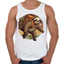 PRINTFASHION Túrázó lajhár - Férfi atléta - Fehér atléta, trikó