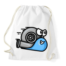PRINTFASHION Turbócsiga - Sportzsák, Tornazsák - Fehér tornazsák