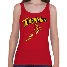 PRINTFASHION TurboMan - Női atléta - Cseresznyepiros