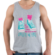 PRINTFASHION Tüzes utcák - Férfi atléta - Sport szürke atléta, trikó