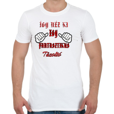 PRINTFASHION Tűzoltó - Férfi póló - Fehér férfi póló