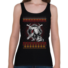 PRINTFASHION Tűzoltó karácsony - Női atléta - Fekete női trikó