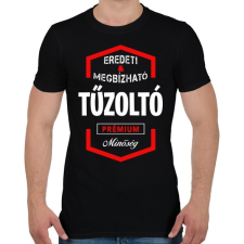 PRINTFASHION Tűzoltó prémium minőség - Férfi póló - Fekete férfi póló