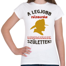 PRINTFASHION Tűzoltó szülinapja december - Női póló - Fehér