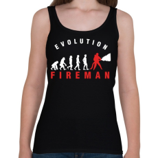 PRINTFASHION Tűzoltós evolúció - Női atléta - Fekete