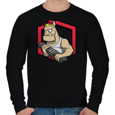 PRINTFASHION TV Troll - Férfi pulóver - Fekete férfi pulóver, kardigán