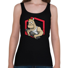 PRINTFASHION TV Troll - Női atléta - Fekete