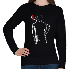 PRINTFASHION TWD- Negan Lucille - Női pulóver - Fekete női pulóver, kardigán