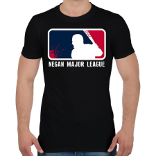 PRINTFASHION TWD - Negan Major League - Férfi póló - Fekete férfi póló
