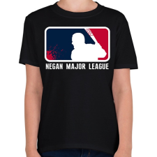 PRINTFASHION TWD - Negan Major League - Gyerek póló - Fekete gyerek póló