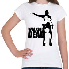 PRINTFASHION TWD sziluett - Női póló - Fehér női póló