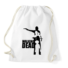 PRINTFASHION TWD sziluett - Sportzsák, Tornazsák - Fehér tornazsák