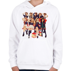 PRINTFASHION Twice csapat - Gyerek kapucnis pulóver - Fehér