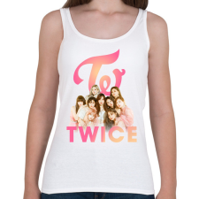 PRINTFASHION TWICE - Női atléta - Fehér női trikó