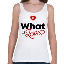 PRINTFASHION Twice: What is Love? - Női atléta - Fehér női trikó