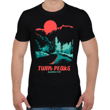 PRINTFASHION twin peaks - Férfi póló - Fekete férfi póló
