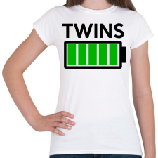 PRINTFASHION TWINS - Női póló - Fehér női póló