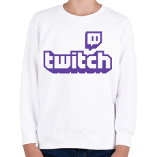 PRINTFASHION Twitch - Gyerek pulóver - Fehér