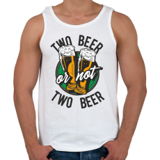 PRINTFASHION TWO beer  - Férfi atléta - Fehér